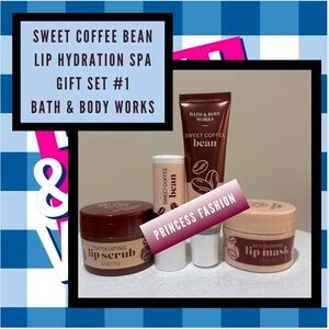 NEW: Sweet Coffee Bean Lip Care Set Bath & Body Works Bundle #1